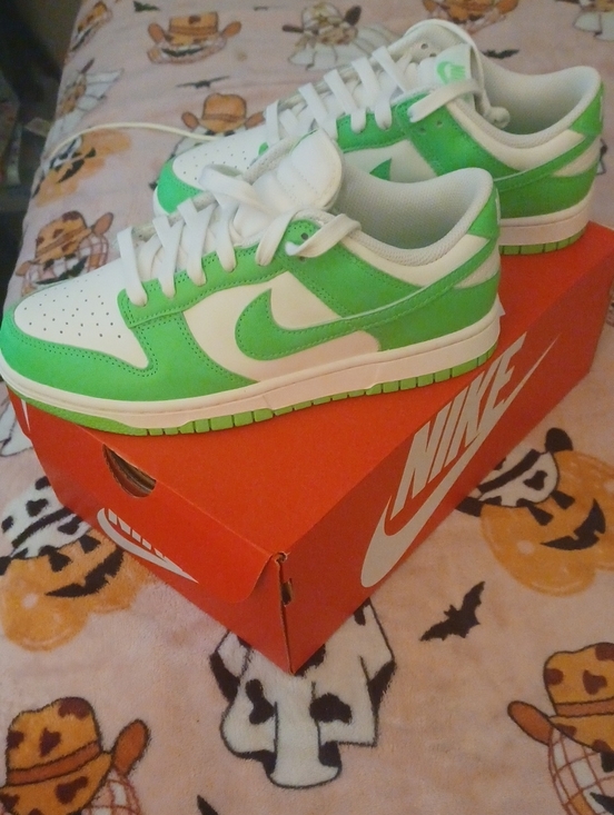 Nike Shoes - Nike Green and White Low-Top Women's Sneakers